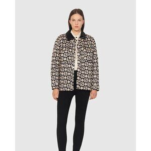 Sandro Enora Cardi-Coat Blue Womens Size 3 US Size Large